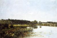 Boudin, Eugene - The Banks of the Touques